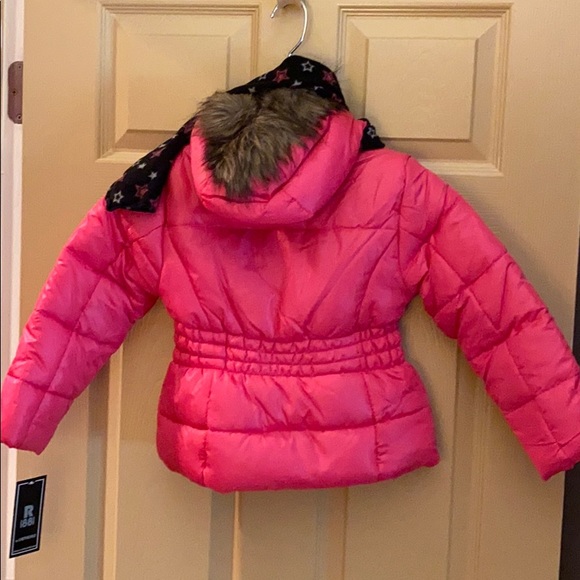LAST CHANCE NWT girls pink coat w scarf - Picture 5 of 5